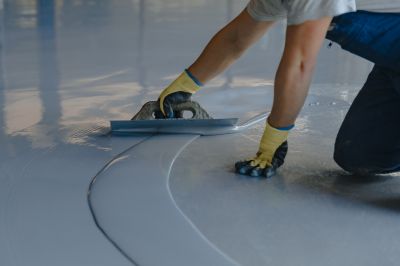 Local Garage Floor Coating pros at work